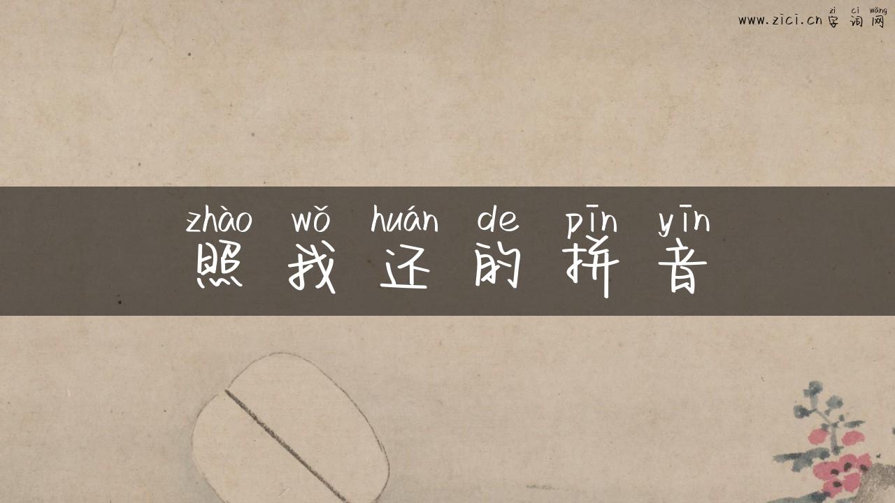 照我还的拼音
