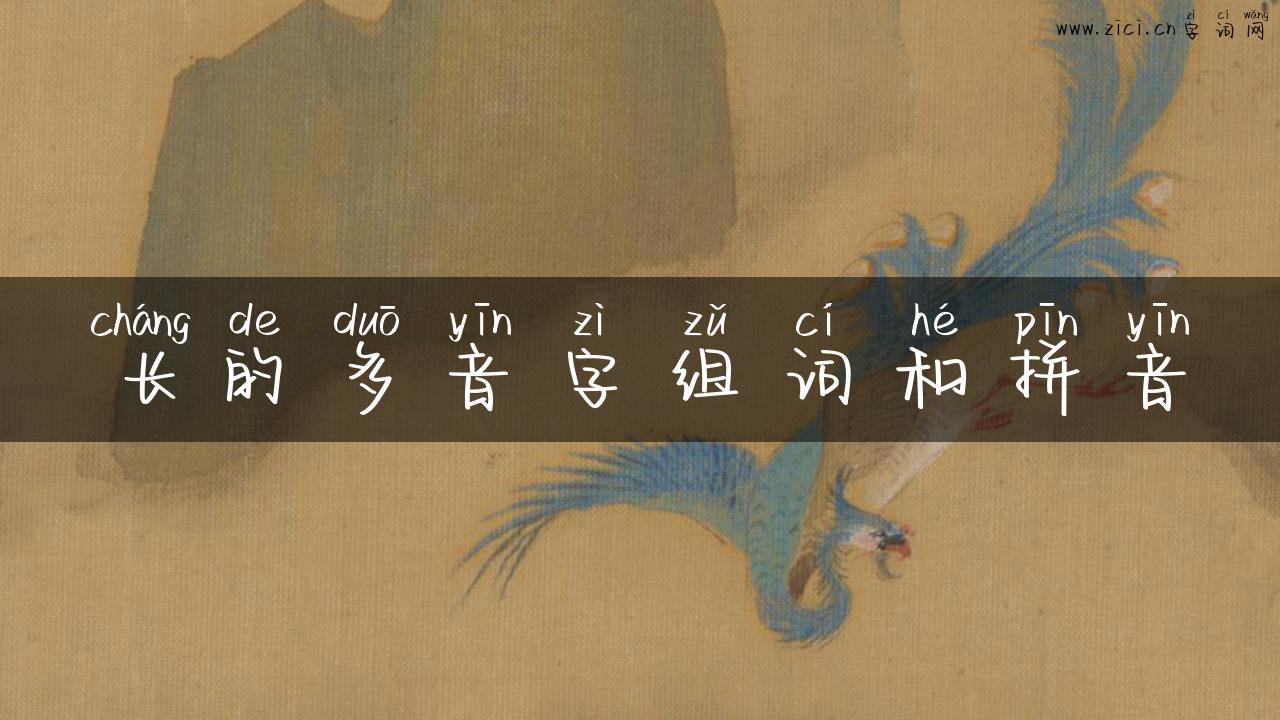 长的多音字组词和拼音