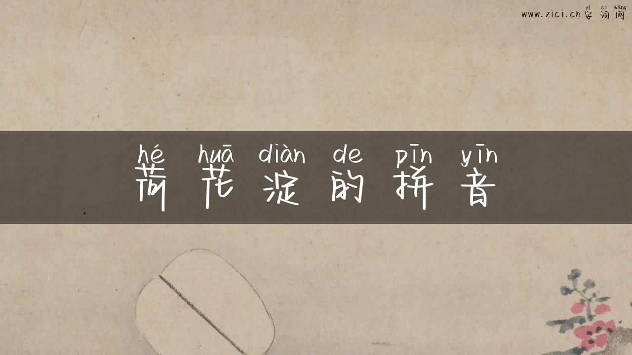 荷花淀的拼音