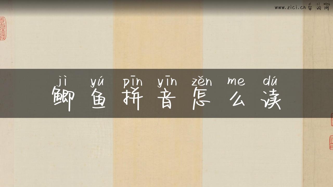 鲫鱼拼音怎么读