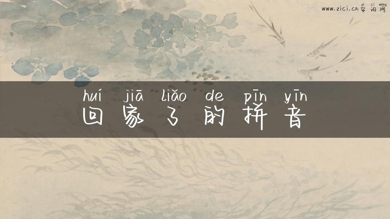 回家了的拼音