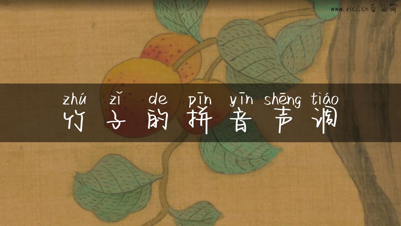 竹子的拼音声调