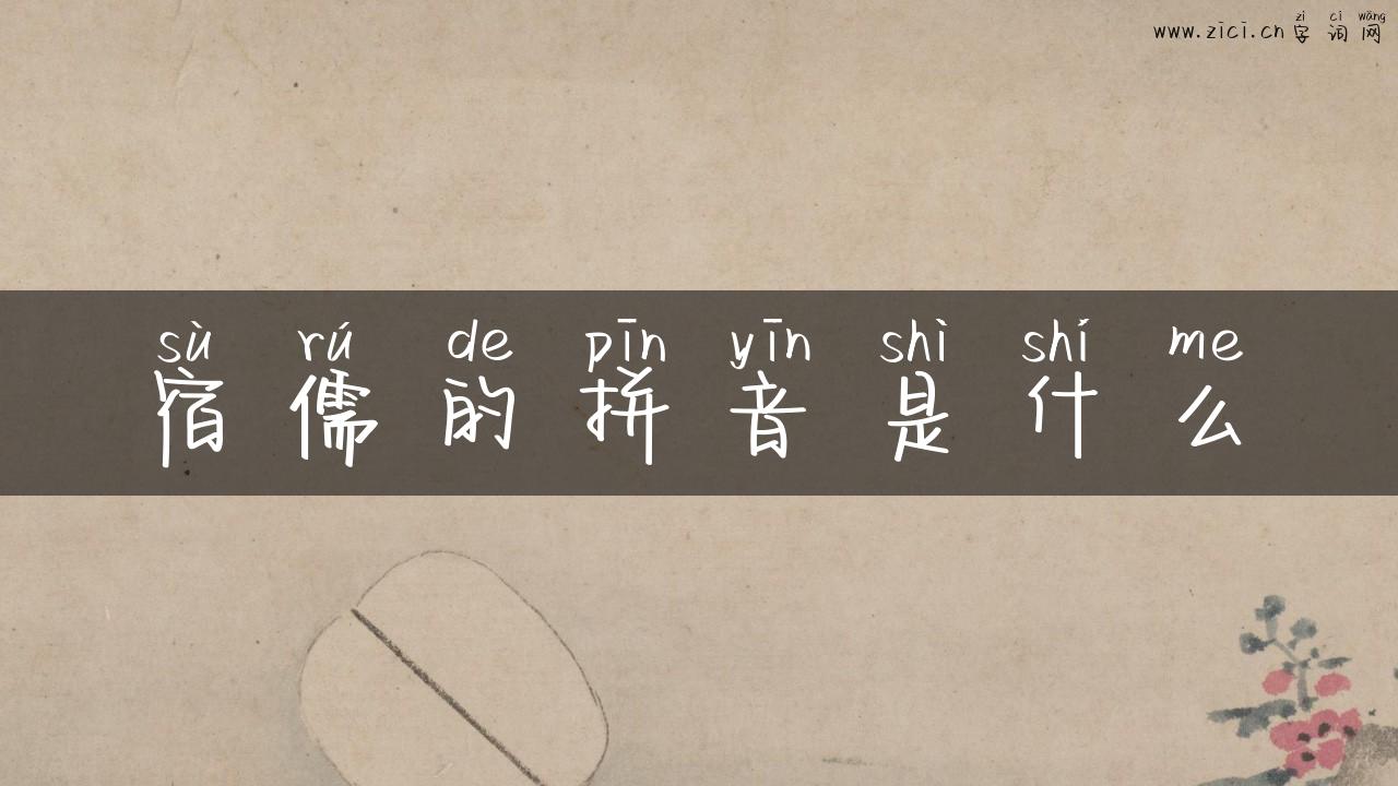 宿儒的拼音是什么