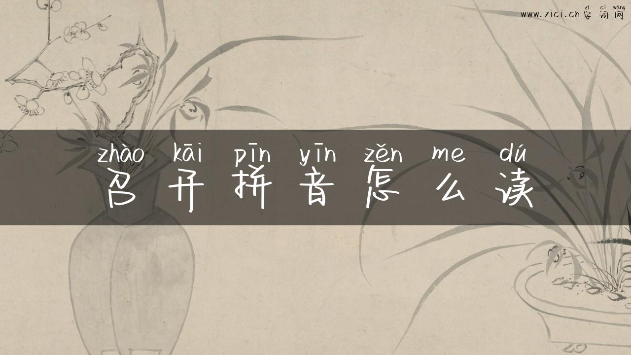 召开拼音怎么读
