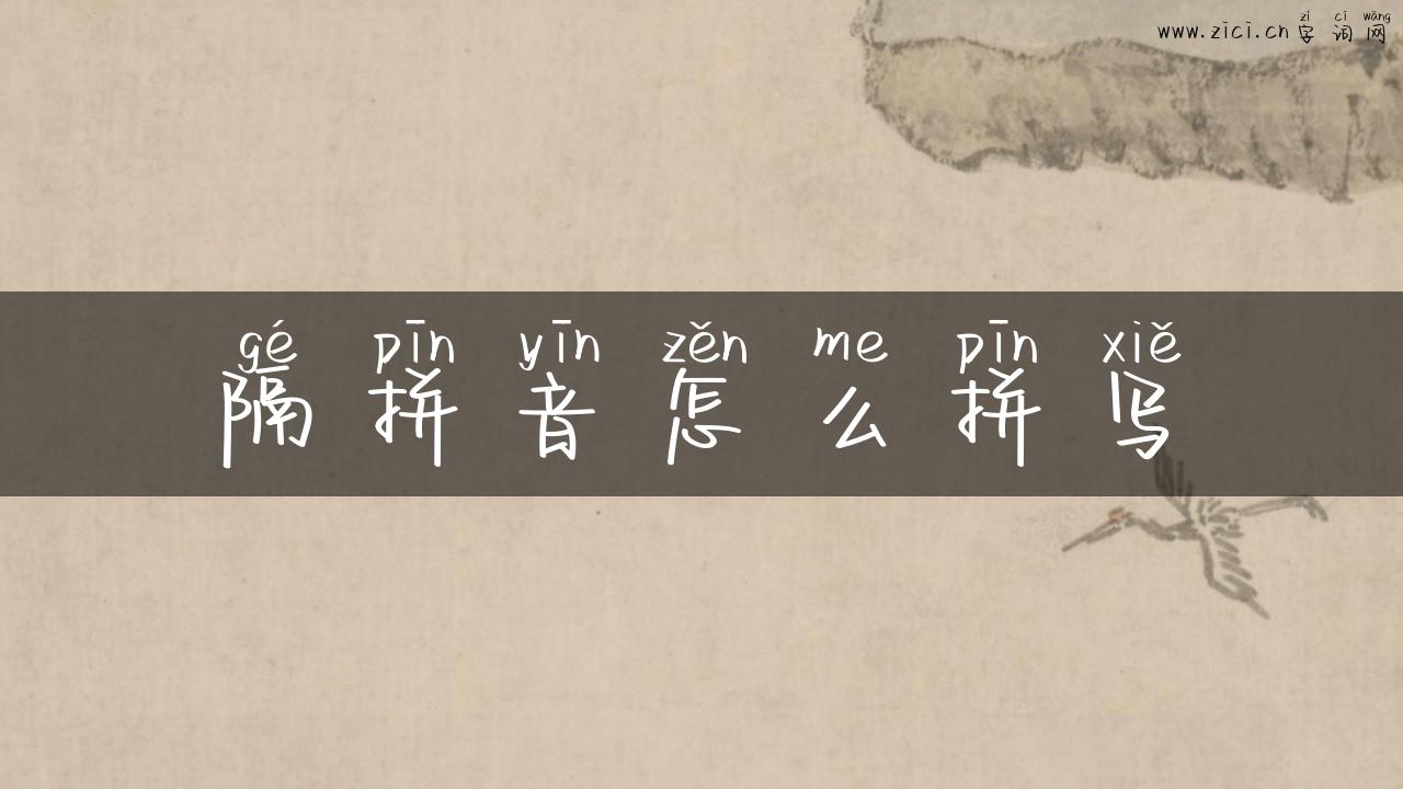 隔拼音怎么拼写