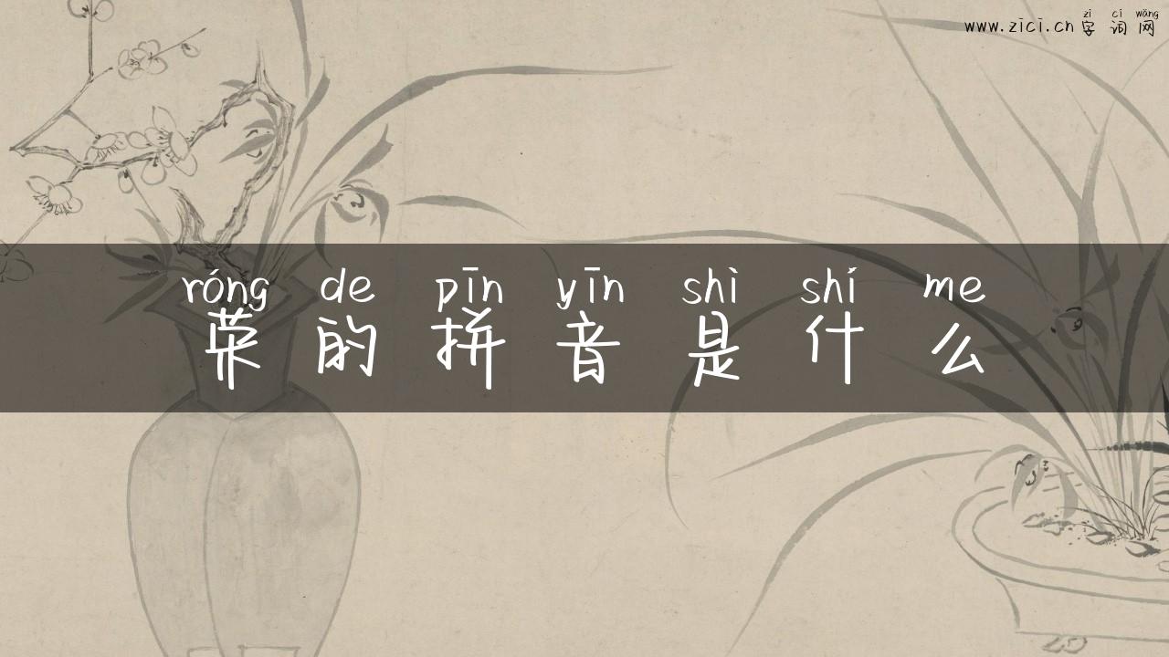 荣的拼音是什么