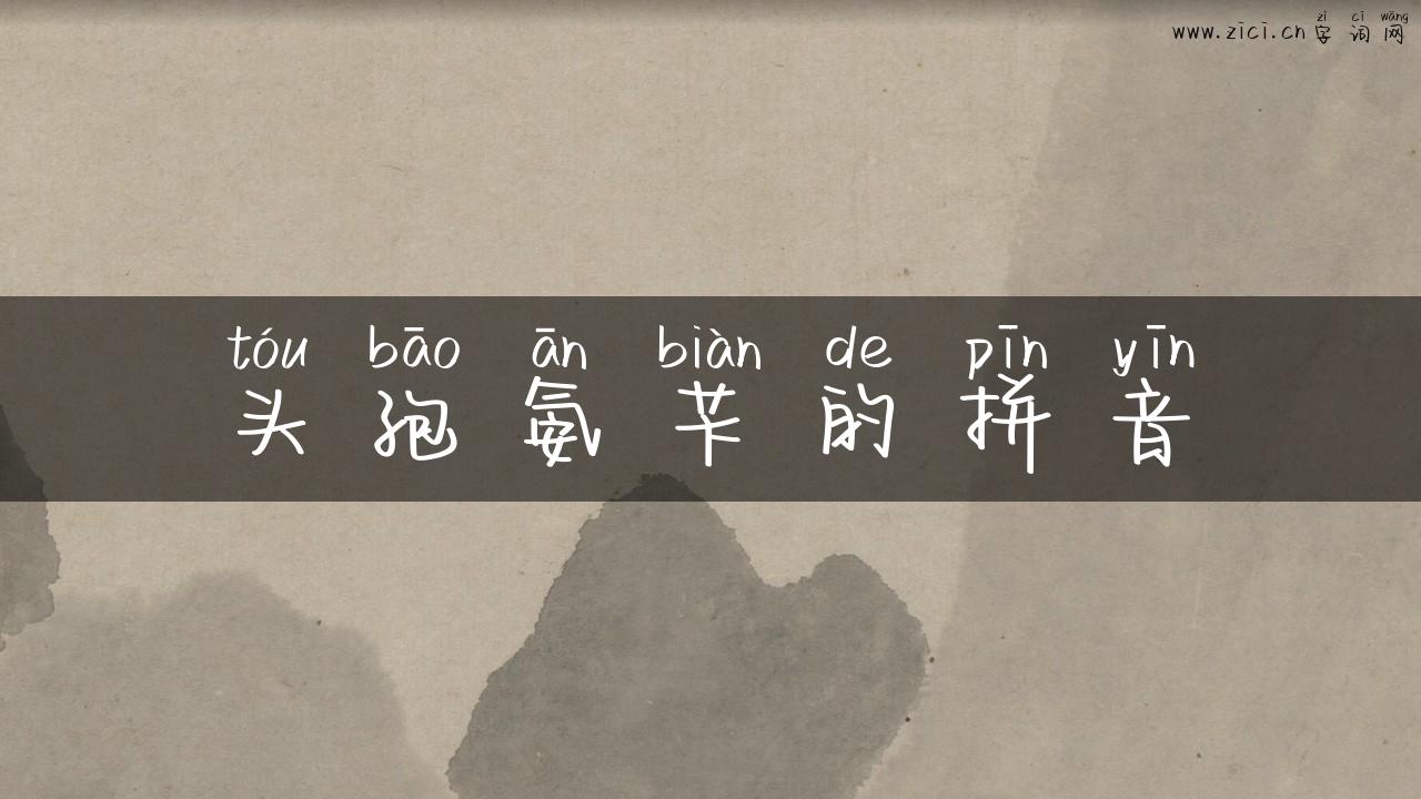 头孢氨苄的拼音