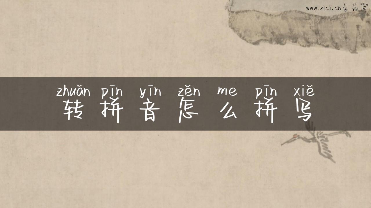 转拼音怎么拼写