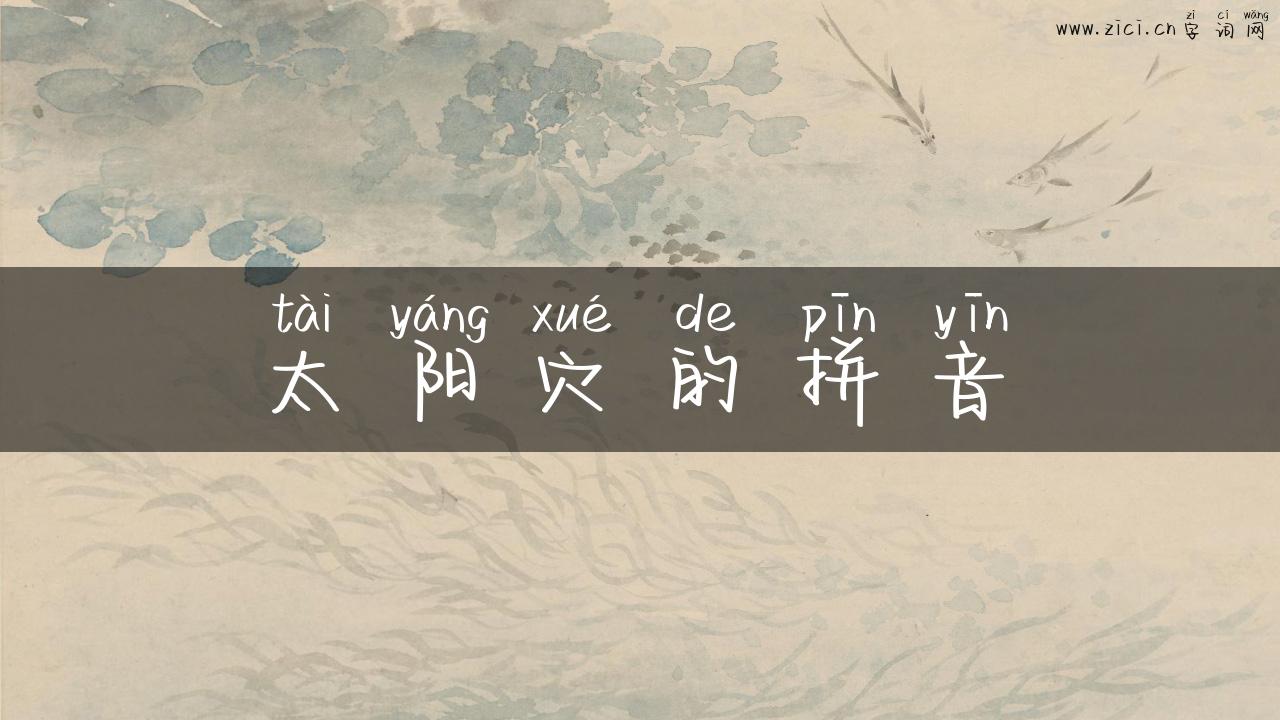 太阳穴的拼音