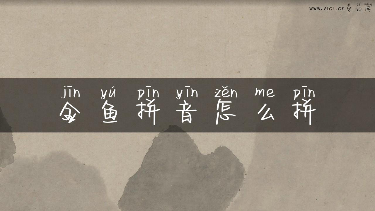 金鱼拼音怎么拼