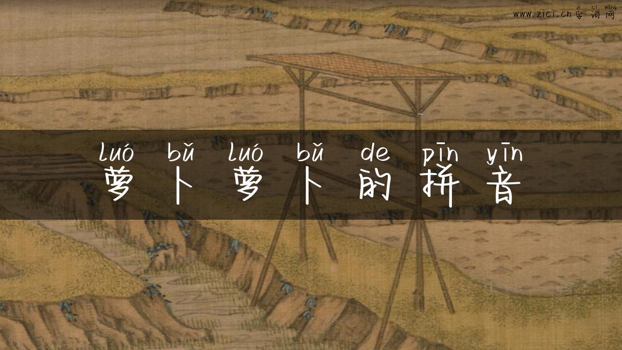 萝卜萝卜的拼音