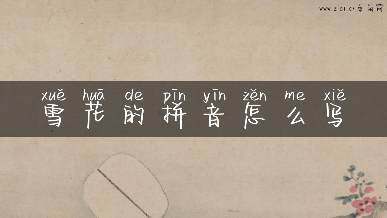 雪花的拼音怎么写
