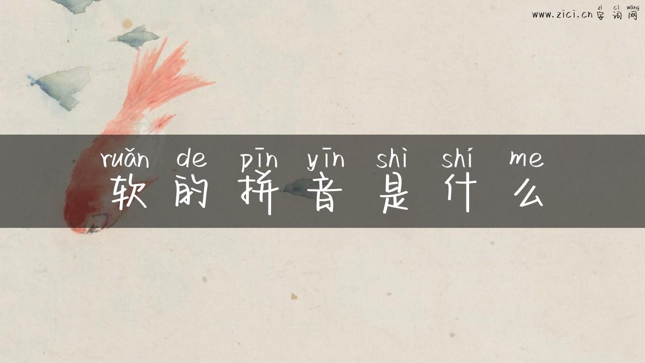 软的拼音是什么