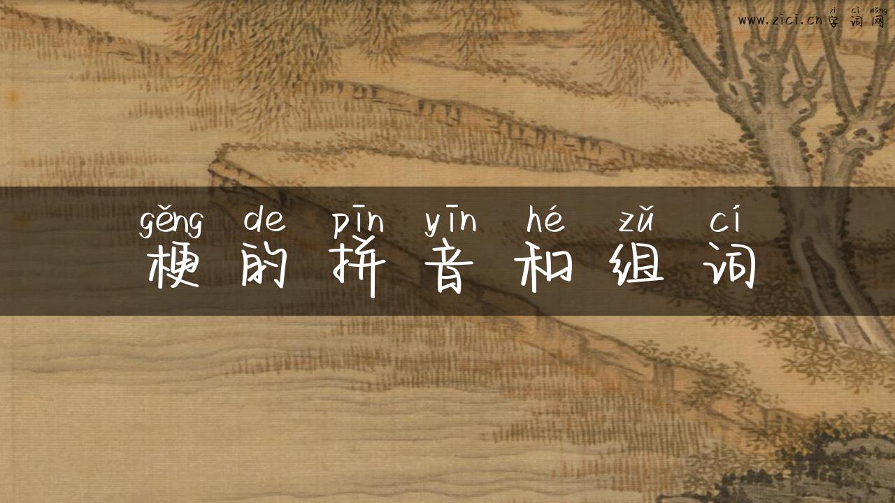 梗的拼音和组词