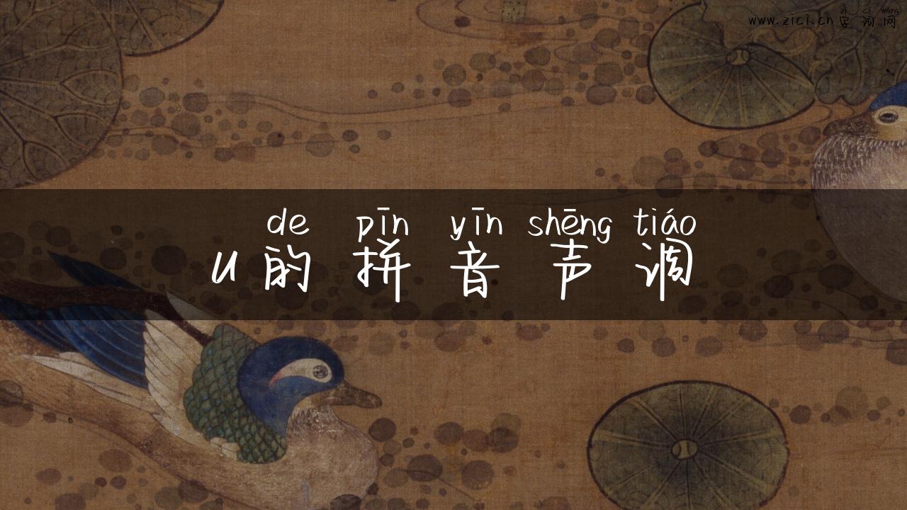 u的拼音声调