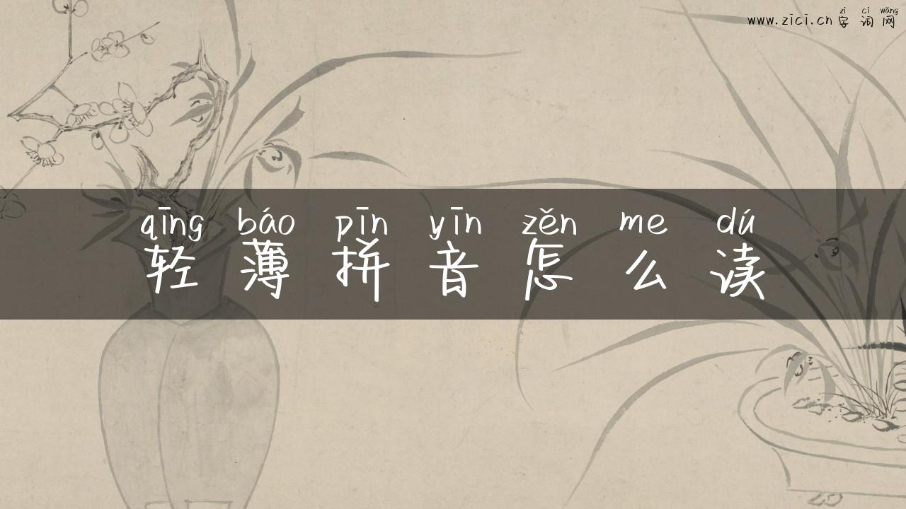 轻薄拼音怎么读