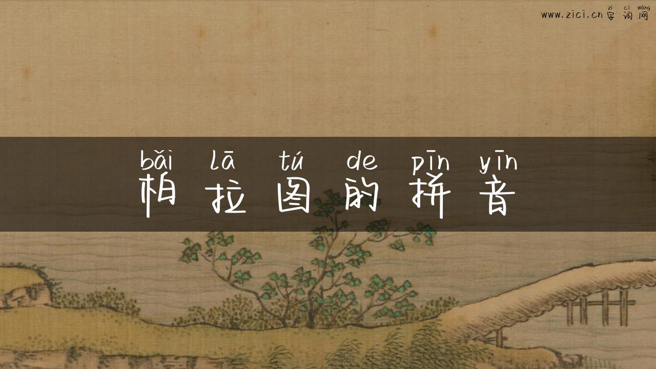 柏拉图的拼音
