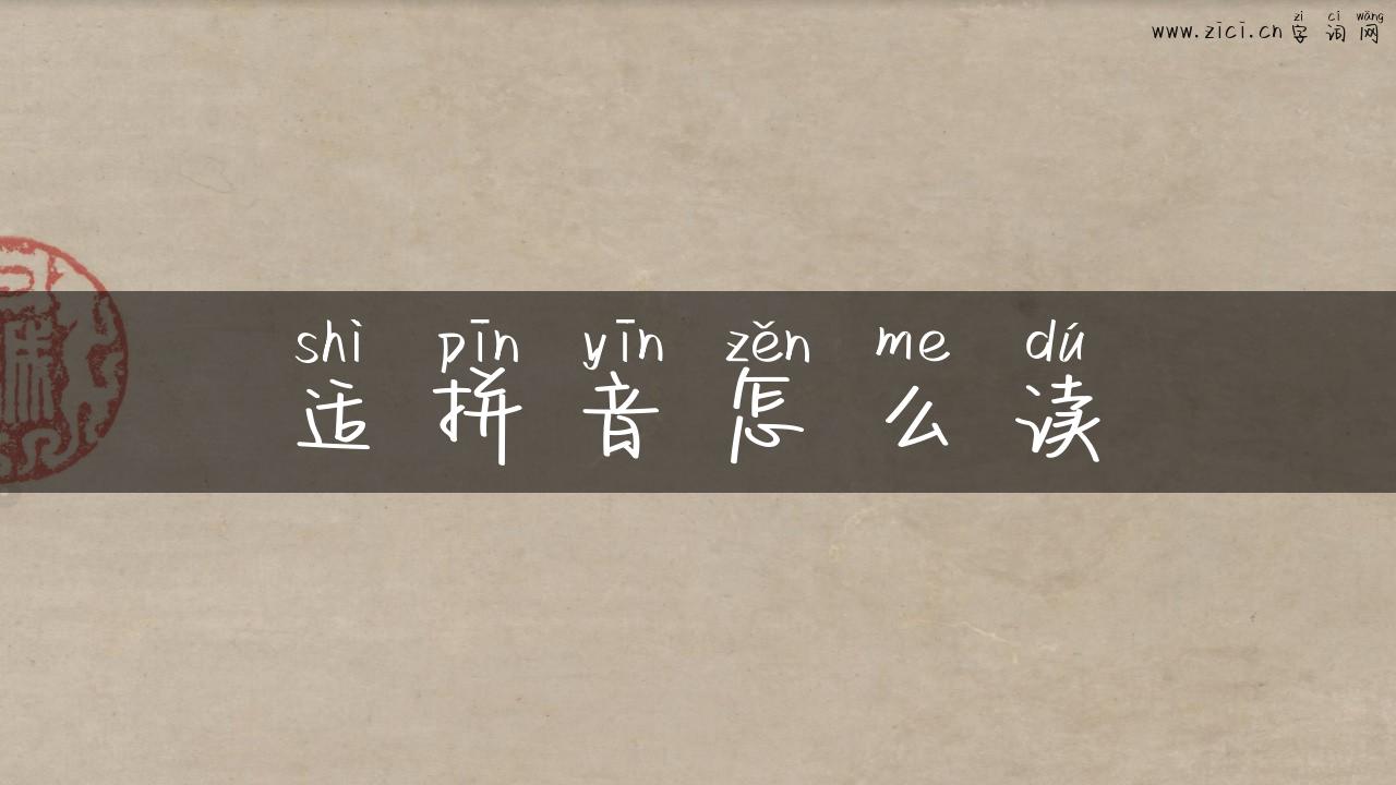 适拼音怎么读