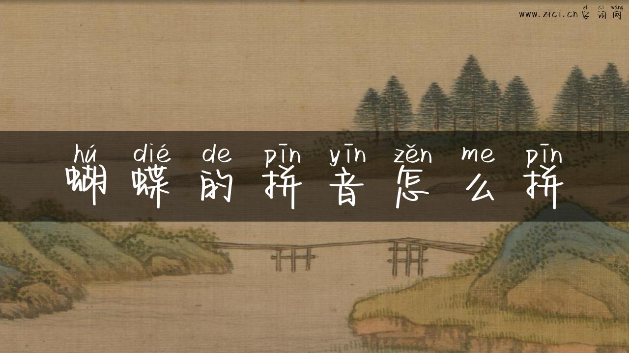 蝴蝶的拼音怎么拼