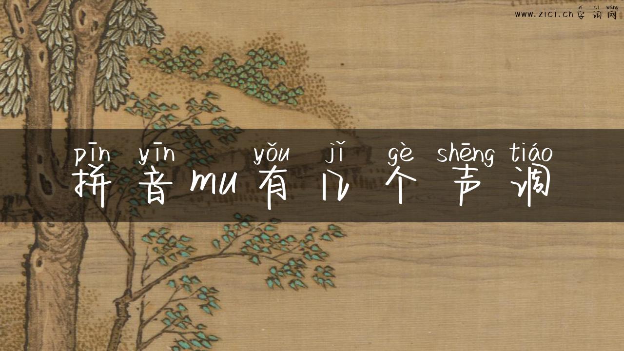 拼音mu有几个声调