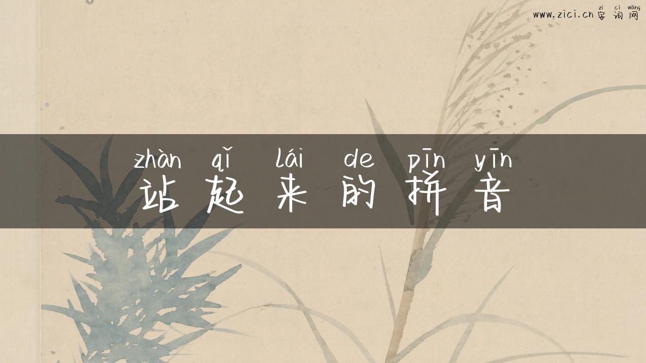 站起来的拼音