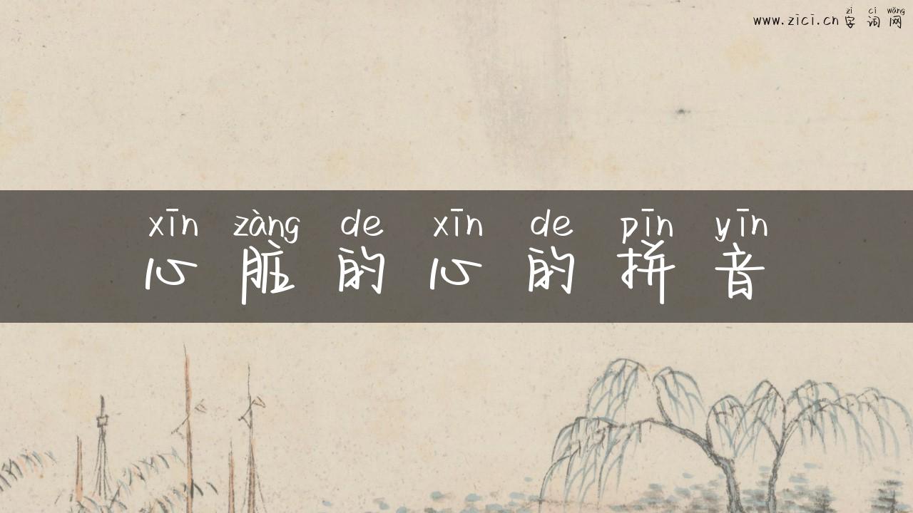 心脏的心的拼音