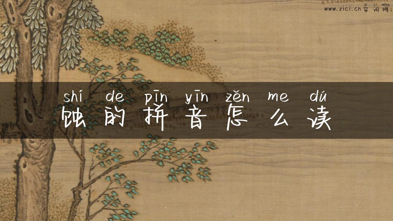 蚀的拼音怎么读