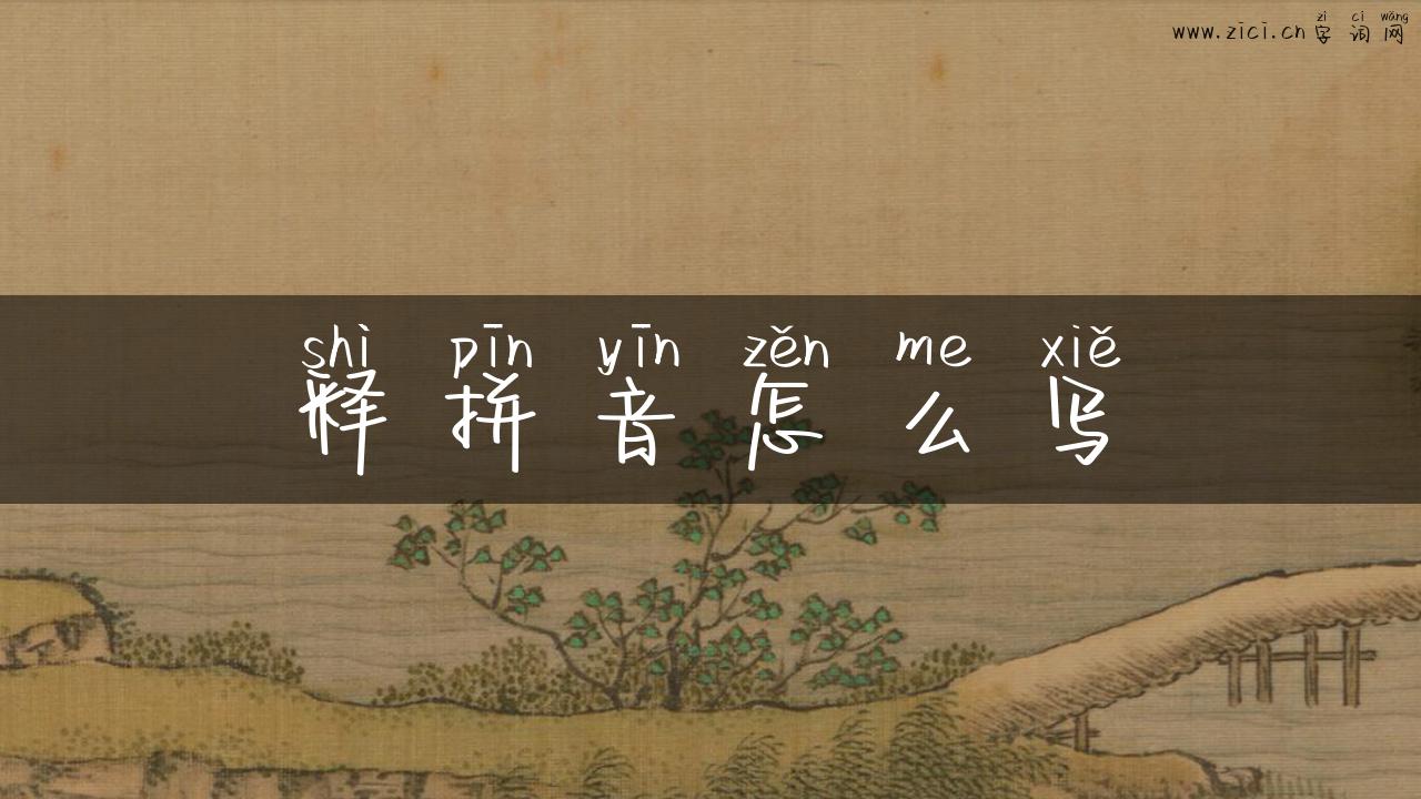 释拼音怎么写