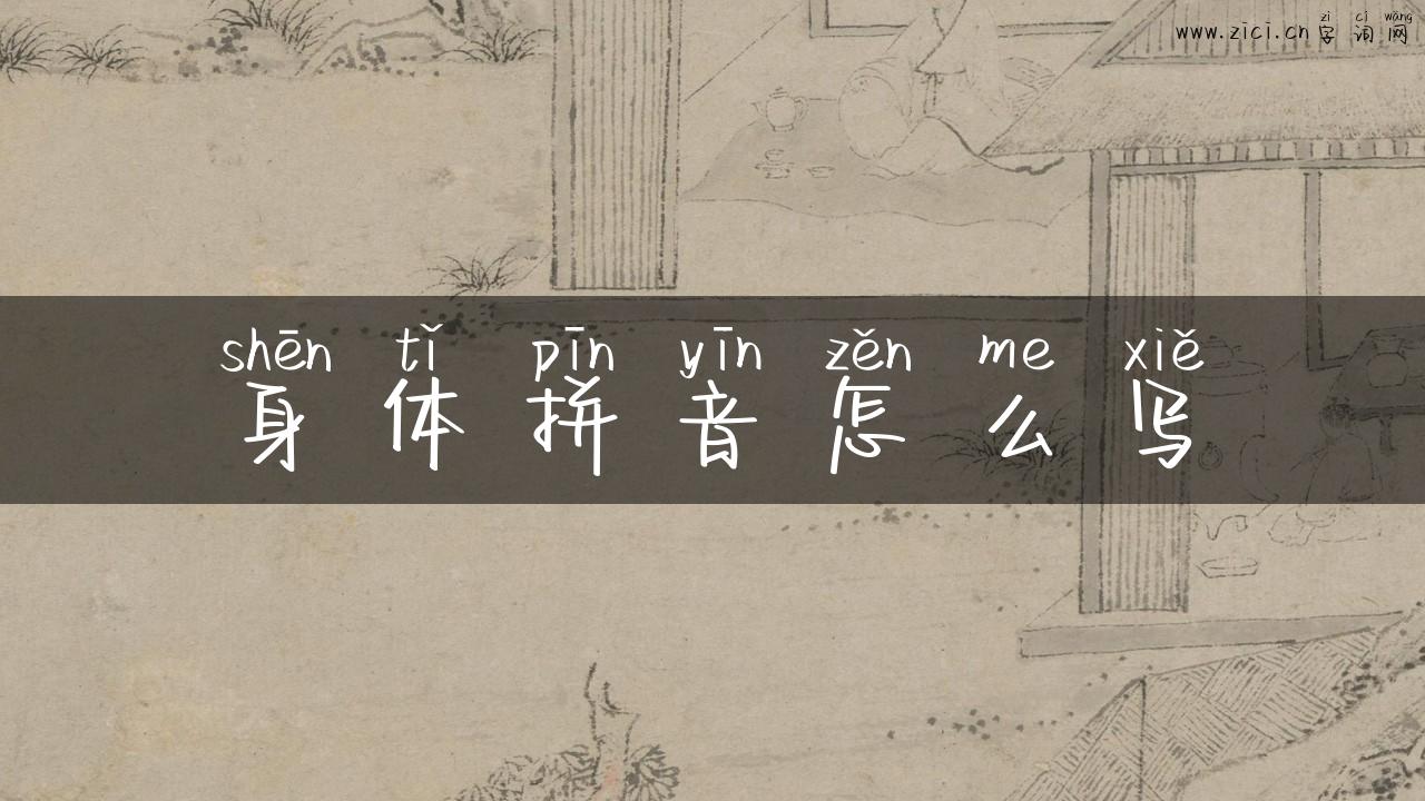 身体拼音怎么写
