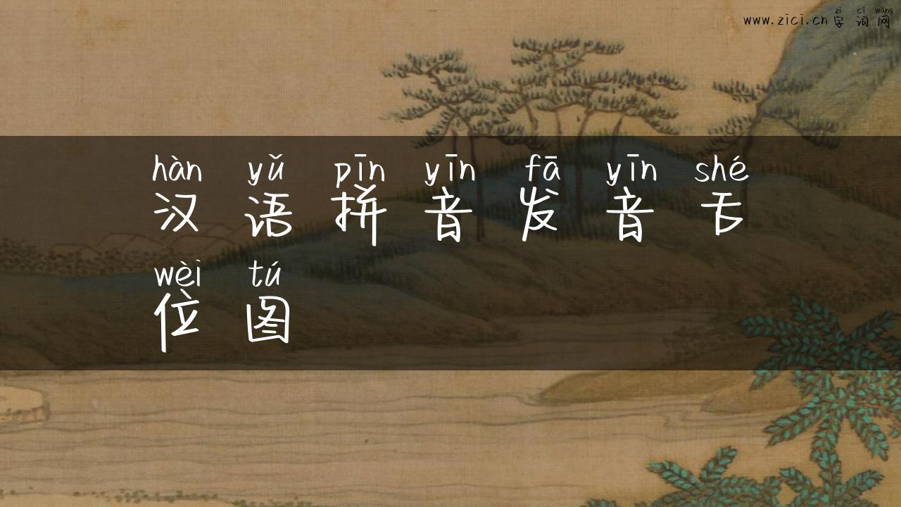 汉语拼音发音舌位图