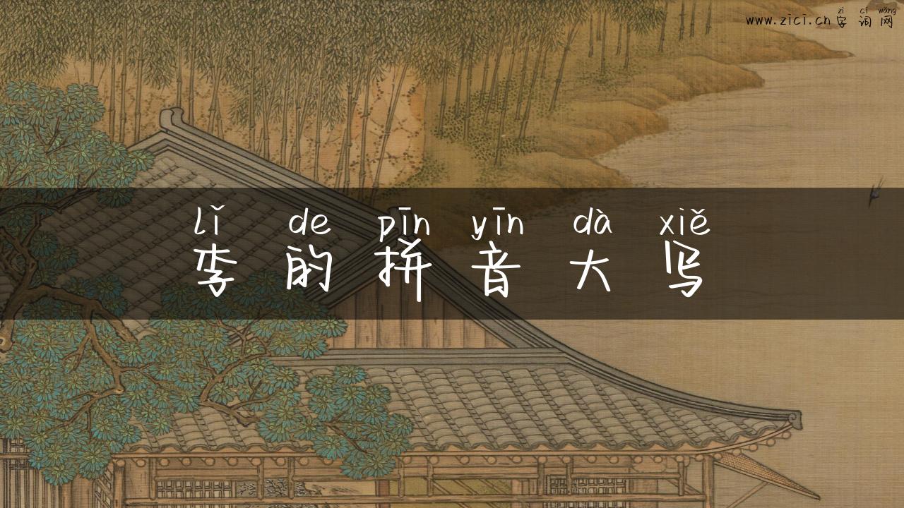 李的拼音大写