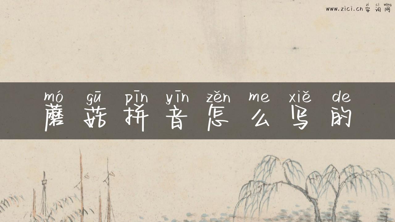 蘑菇拼音怎么写的