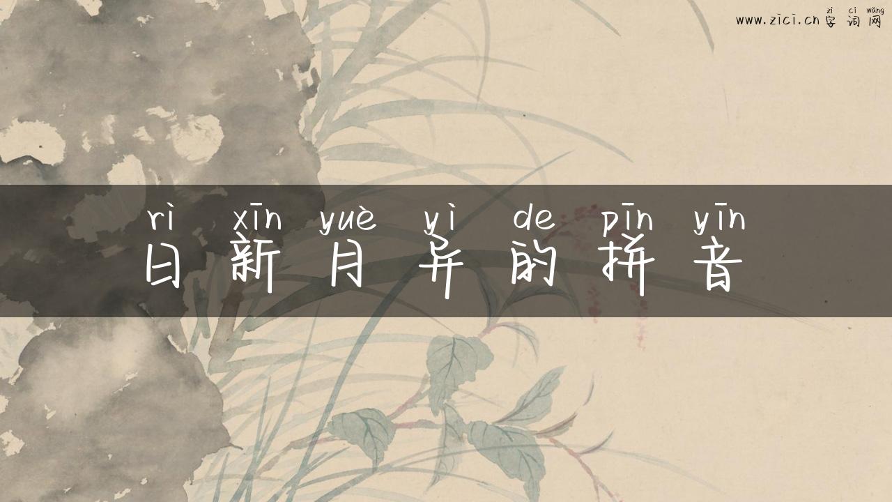日新月异的拼音
