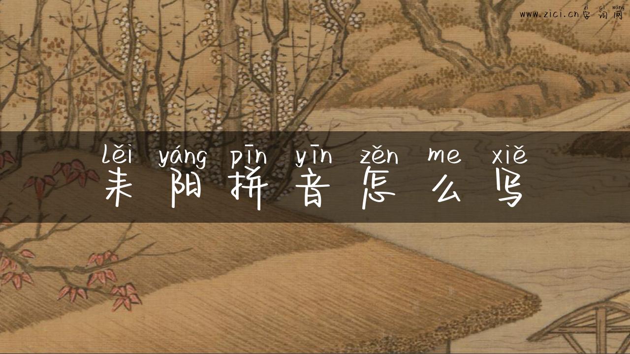 耒阳拼音怎么写