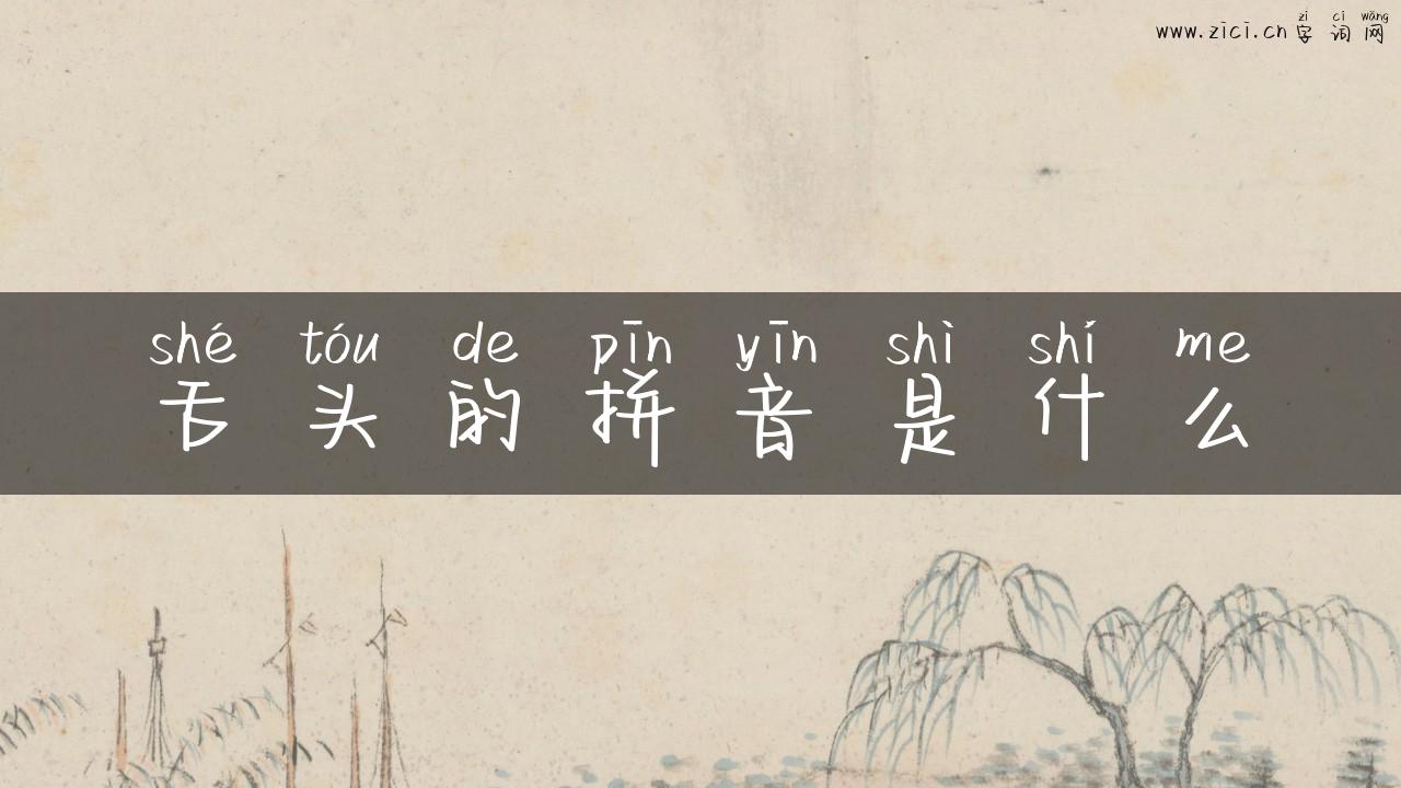 舌头的拼音是什么