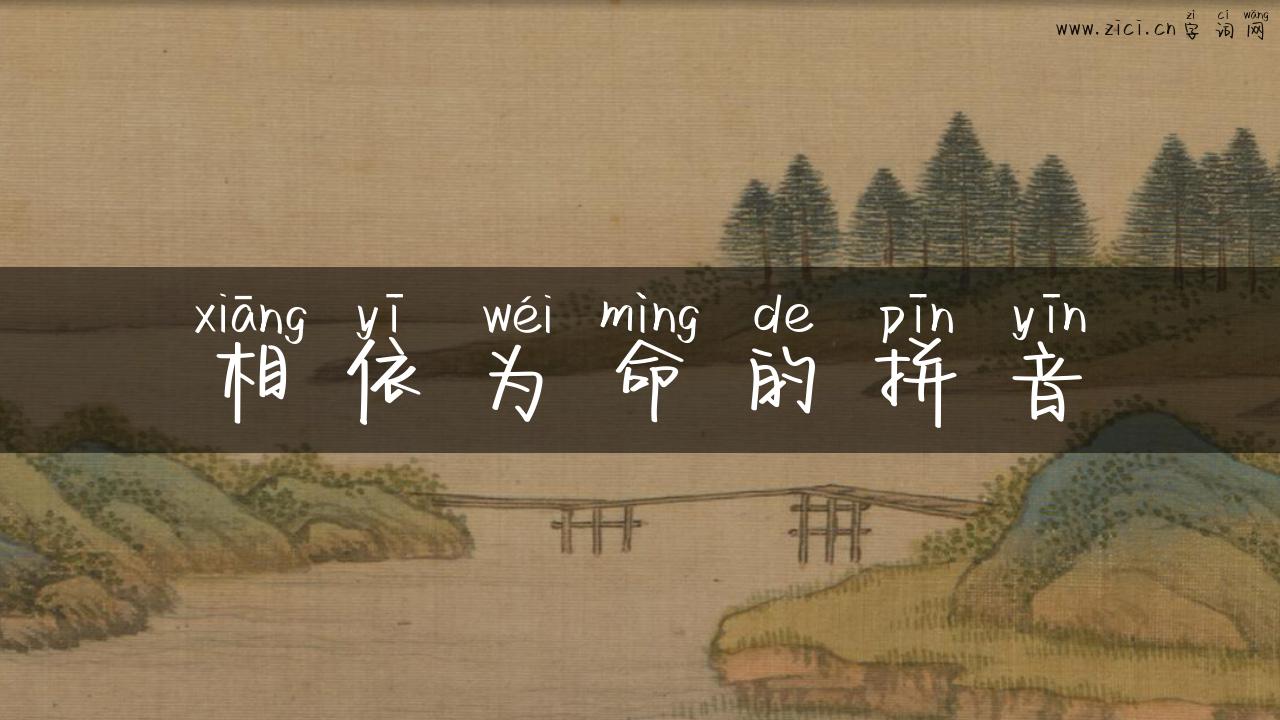 相依为命的拼音