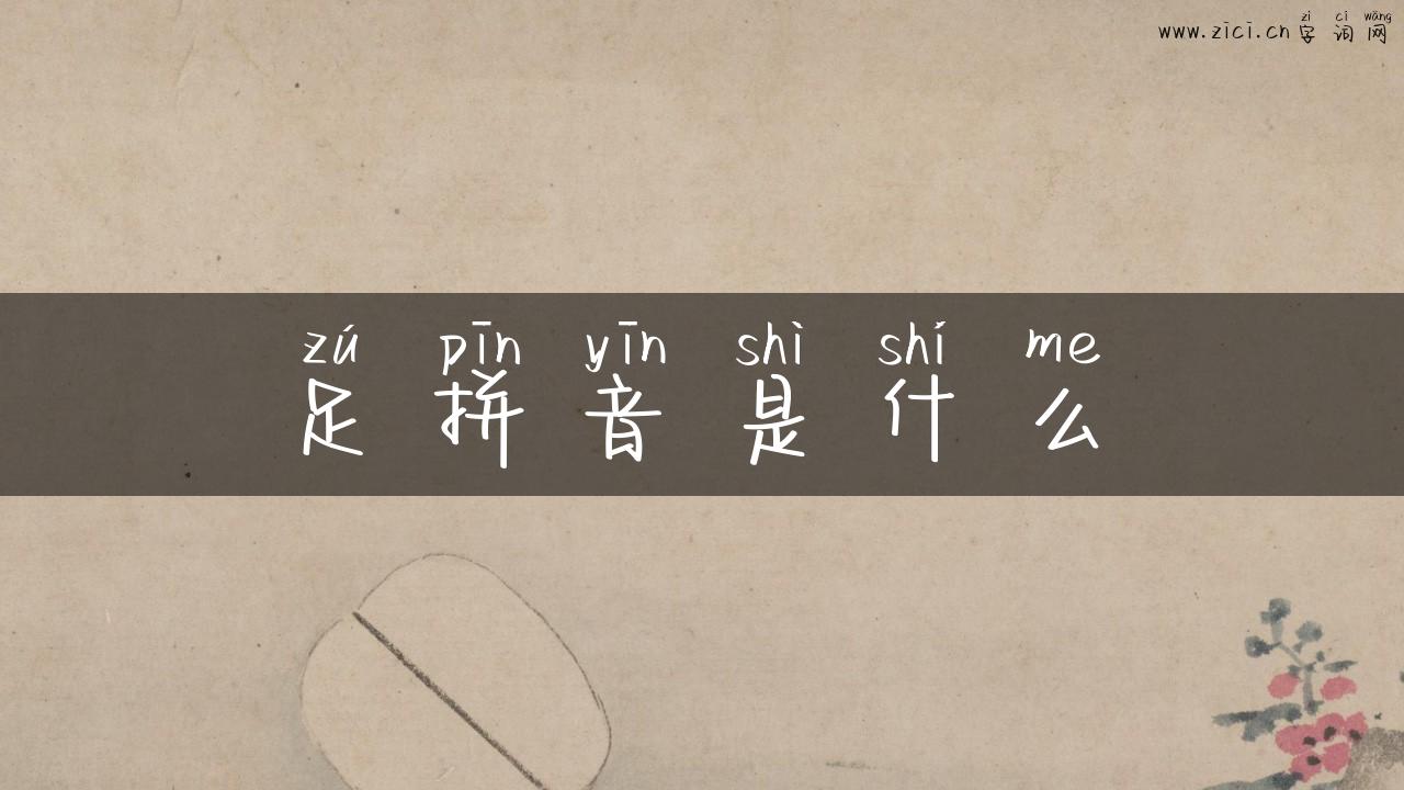 足拼音是什么