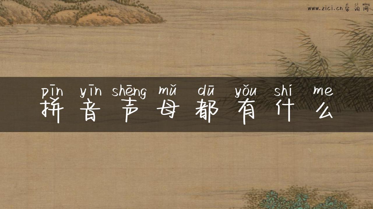 拼音声母都有什么