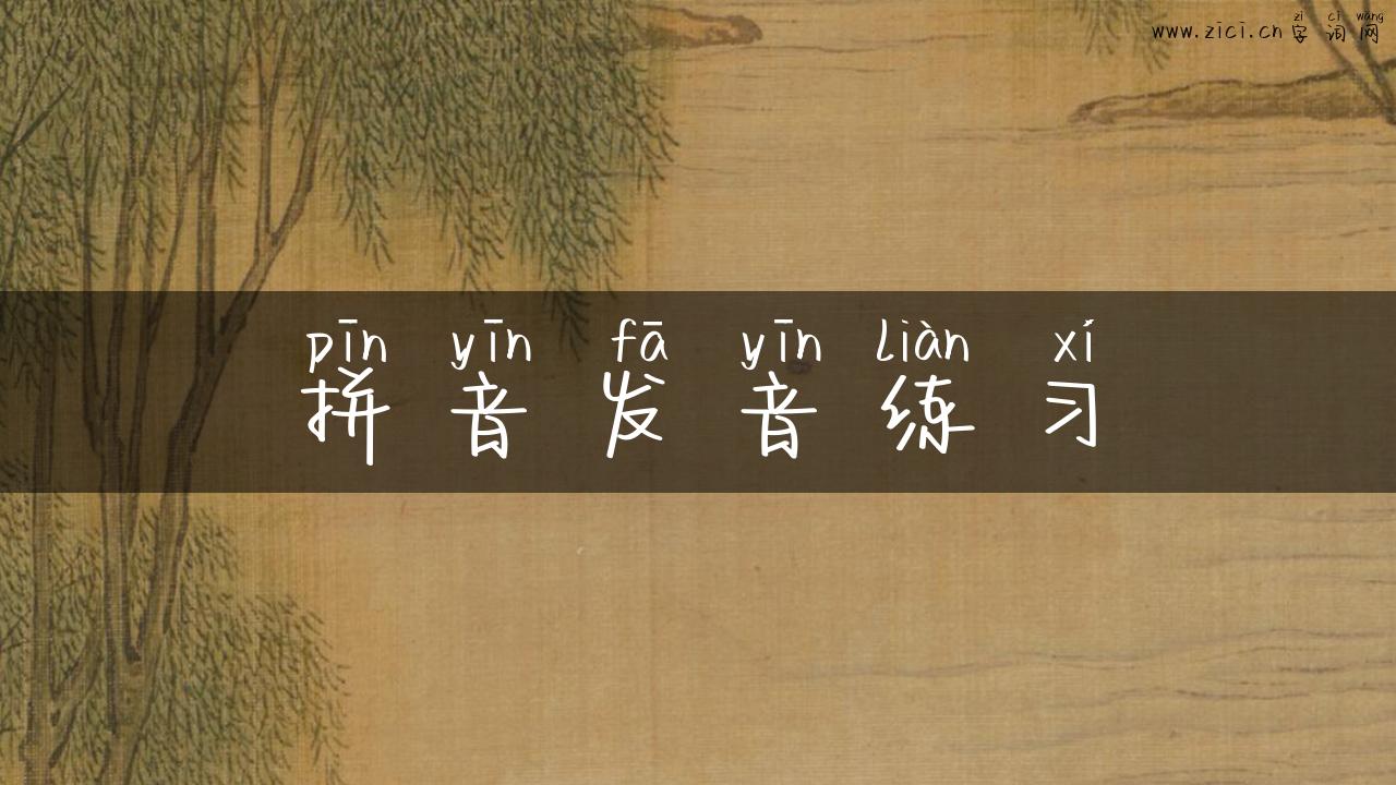拼音发音练习