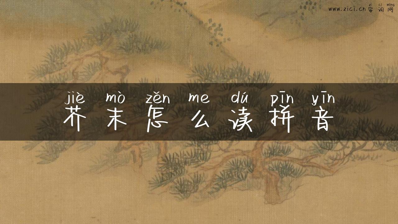 芥末怎么读拼音
