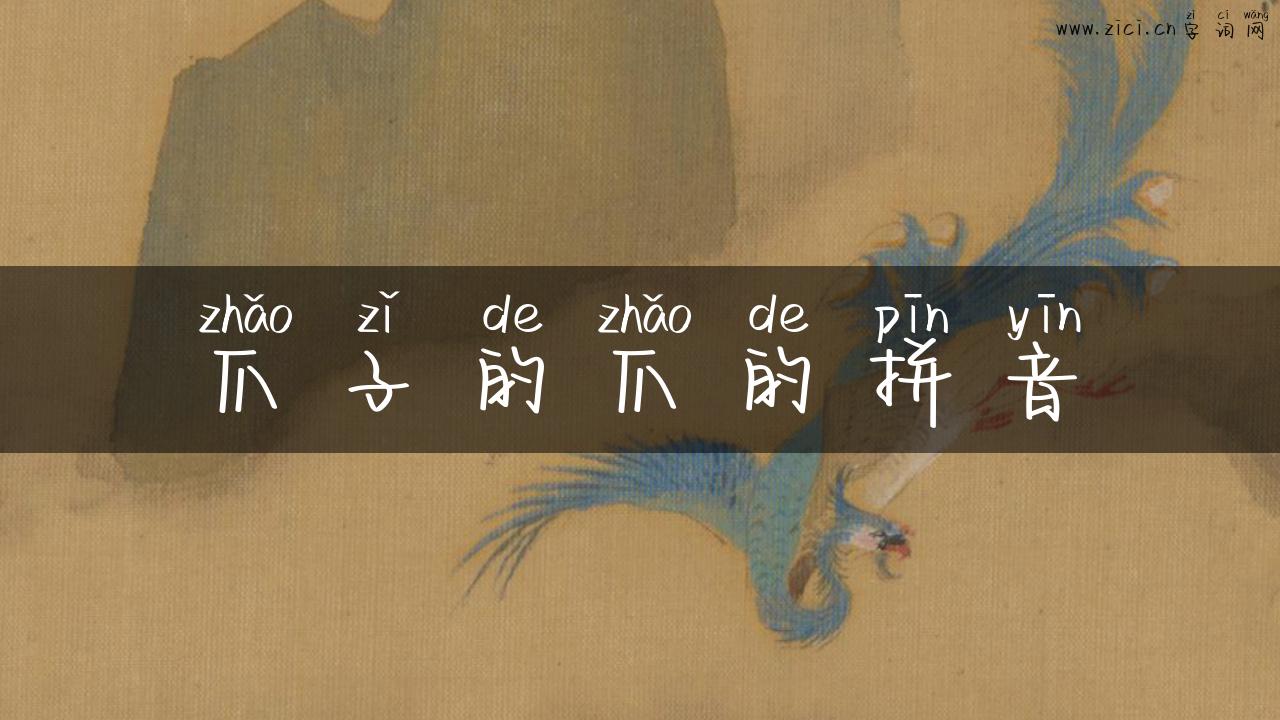 爪子的爪的拼音