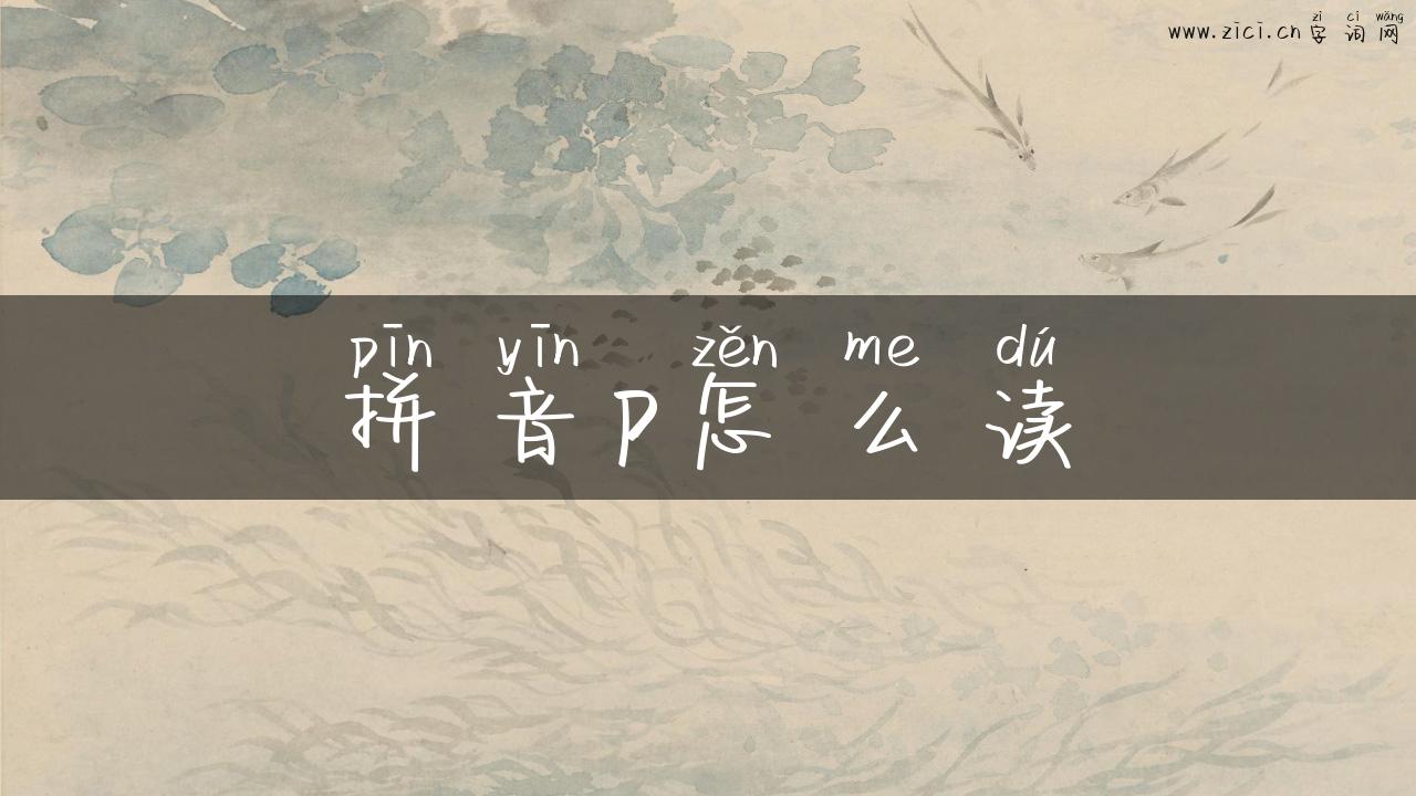 拼音p怎么读