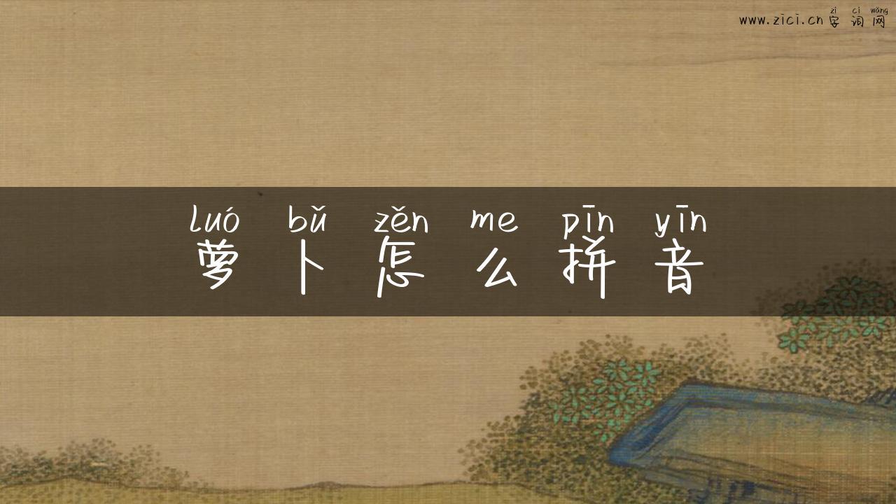 萝卜怎么拼音