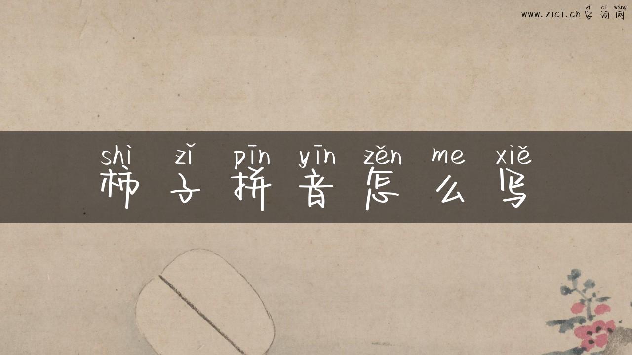 柿子拼音怎么写