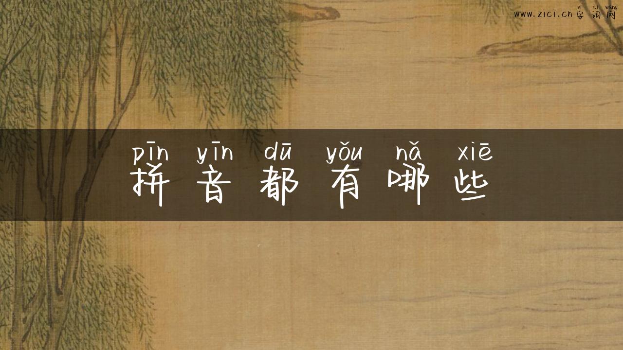 拼音都有哪些
