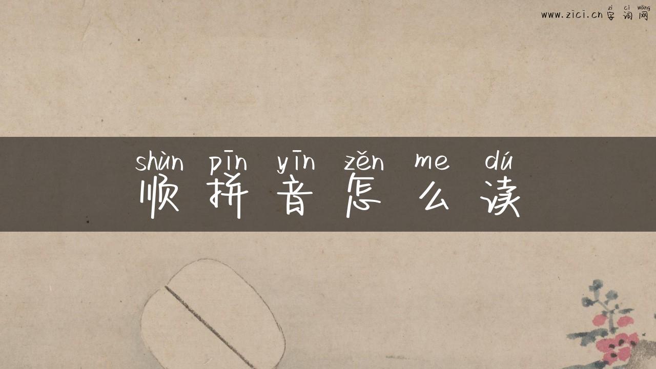 顺拼音怎么读