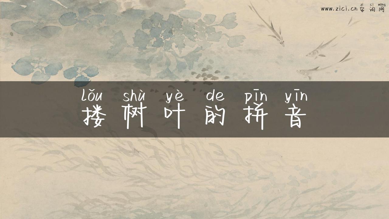 搂树叶的拼音
