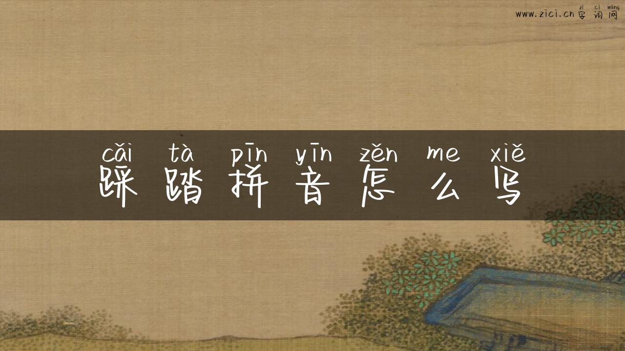踩踏拼音怎么写