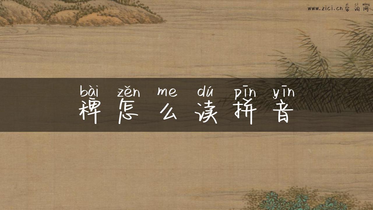 稗怎么读拼音