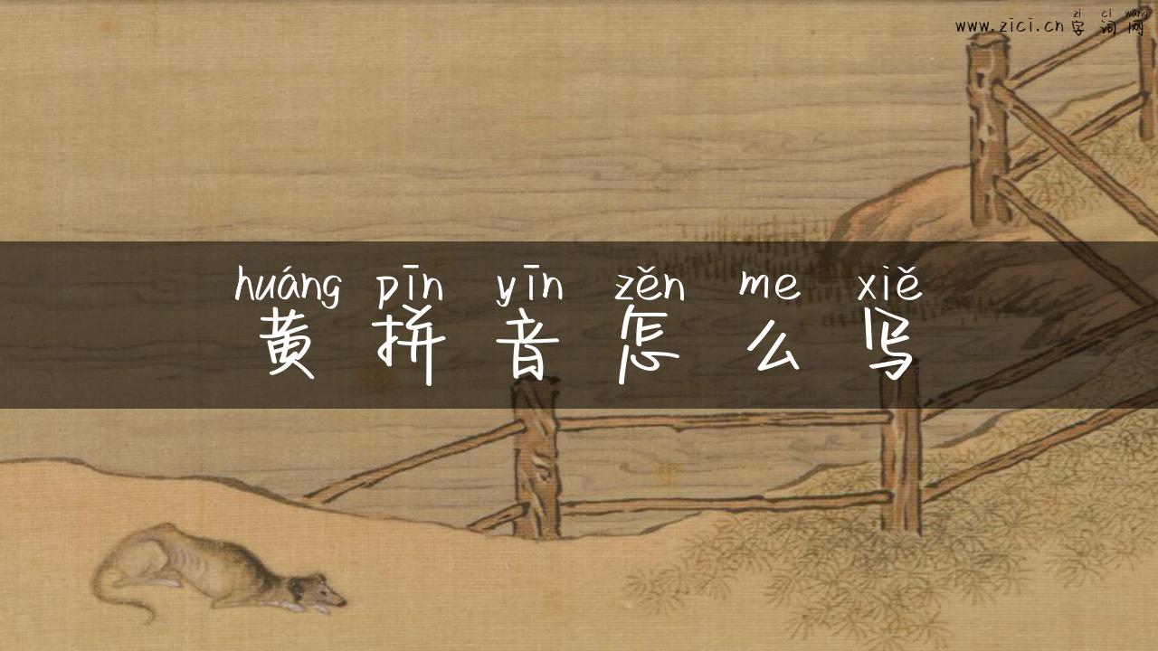 黄拼音怎么写